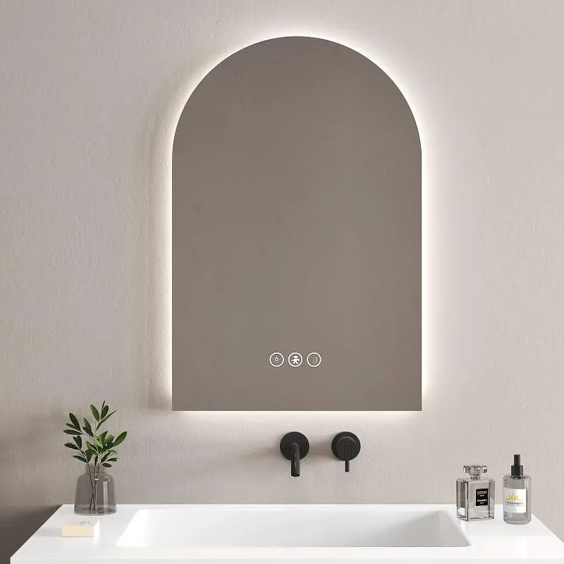 LED огледало за баня с нагревател, FAUSTO, 60х90см, Inter Ceramic, 1963