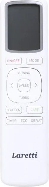 Инверторен климатик Laretti LR-09WF Gold Line, 9000 BTU, 25 м2, Обезвлажняване, Wi-Fi, R-32, Бял