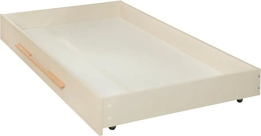 Бежово детско легло 90x200 cm с място за съхранение без ламелно дъно Kids – Roba