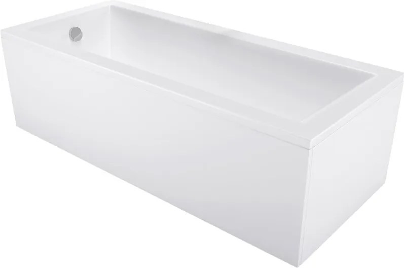 Mexen Cubik правоъгълна вана 130 x 70 cm с облицовка, бяла - 55031307000X