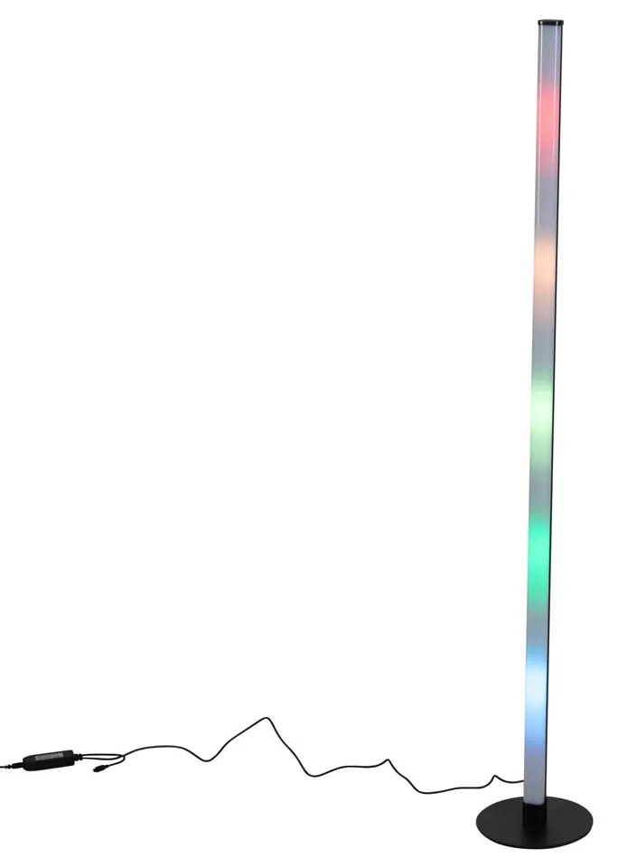 Неонова настолна лампа черна с димируема RGB LED - Tijs