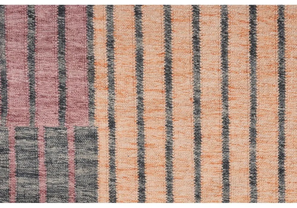 Розов/прасковен памучен килим 160x230 cm Hampton – Dutchbone