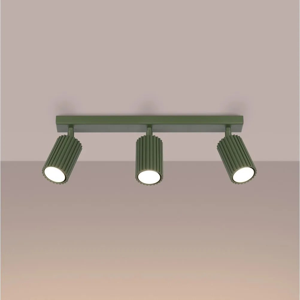 Brilagi - LED точково осветително тяло CRESTO 3xGU10/10W/230V зелено