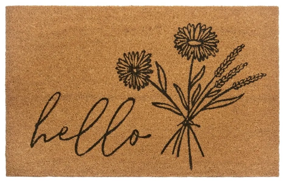 Килимче от кокосови влакна 75x45 cm Hello &amp; Flowers - Hanse Home