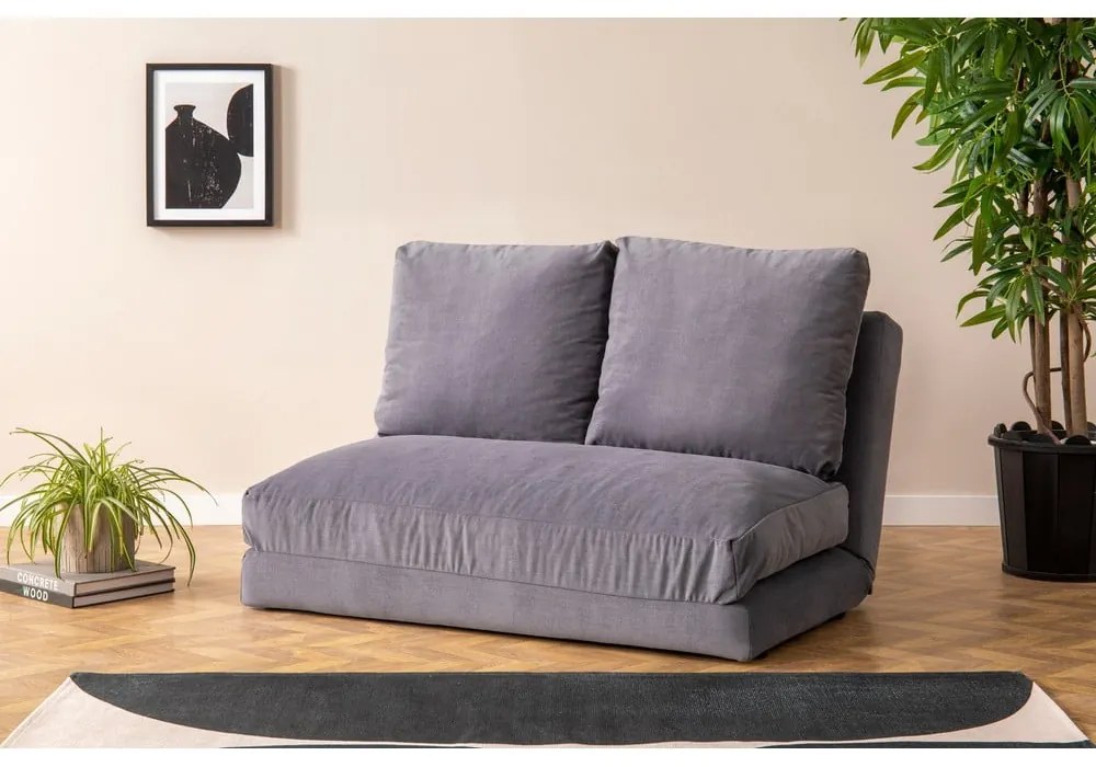 Сив разтегателен диван 120 cm Taida – Balcab Home