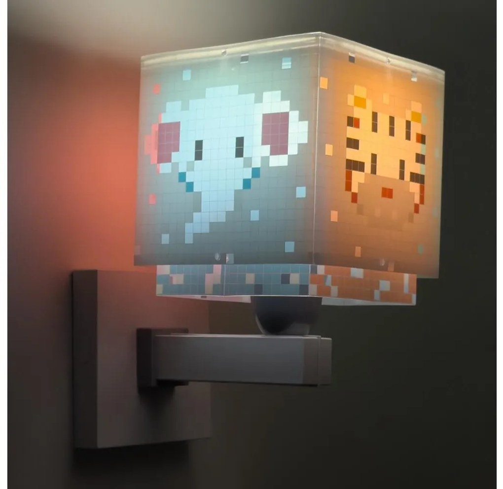 Dalber 63379 - Детско стенно осветително тяло LITTLE PIXEL 1xE27/15W/230V