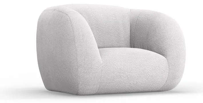 Светлосиво кресло от плат букле Essen - Cosmopolitan Design