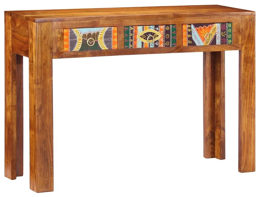 4016497 vidaXL Конзолна маса, 110x35x75 cм, акациево дърво масив