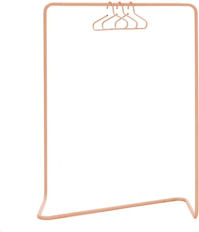 Стоманена стойка за дрехи в цвят сьомга 118x160x57 cm Hang-On – Spinder Design
