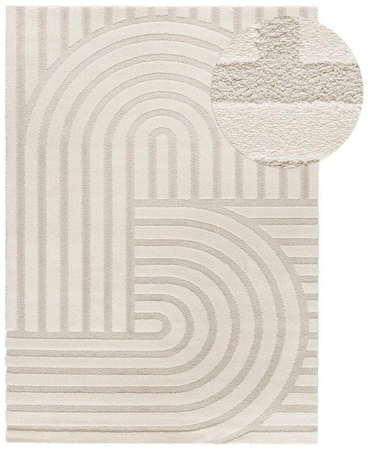 Кремав килим 120x170 cm Snowy – Universal