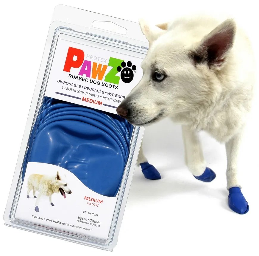 Ботуши Pawz Куче 12 броя Син Размер М