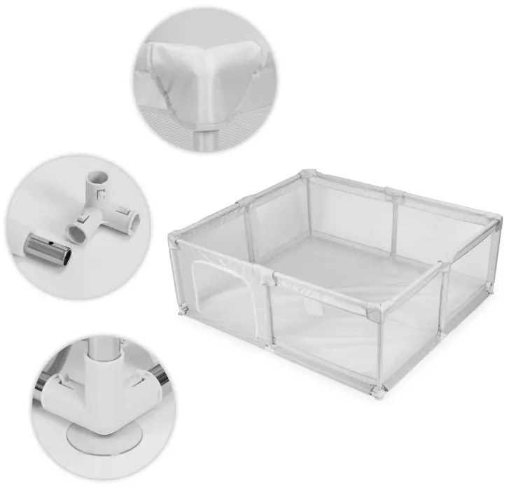 Детска кошара - сух басейн, детска площадка + чанта за носене Ширина: 160 см Дължина: 200 см