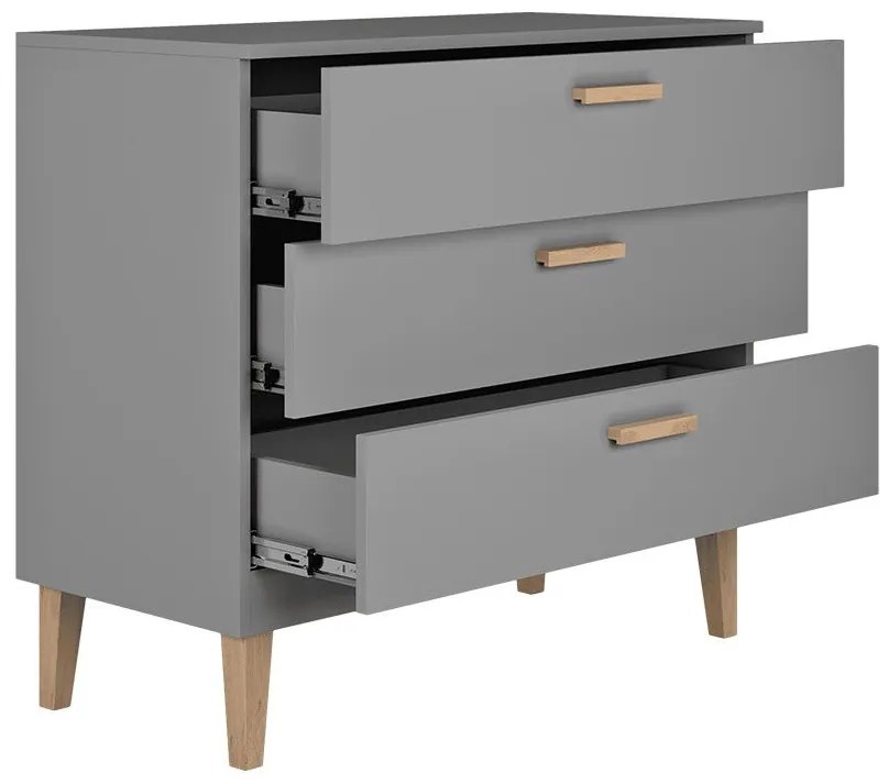 Контейнер с чекмеджета Kubi - сив