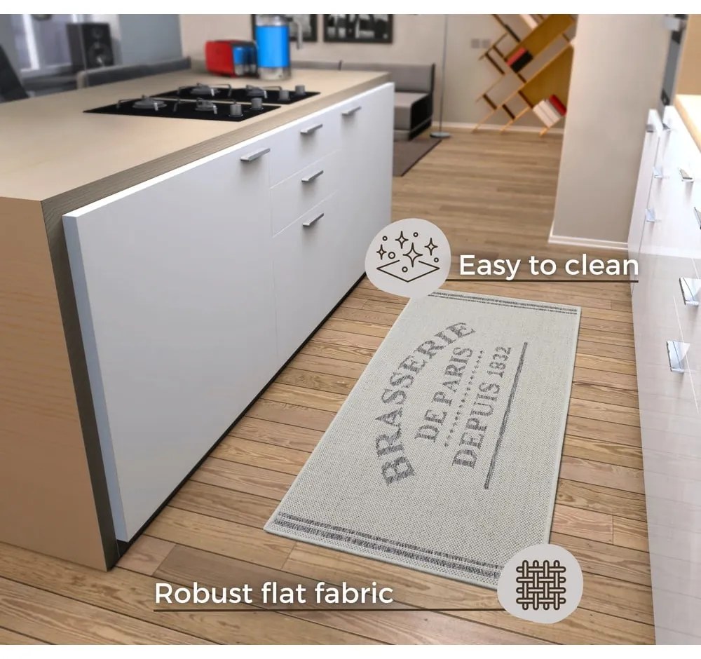 Сива/кремава пътека 62x150 cm Cucina – Hanse Home