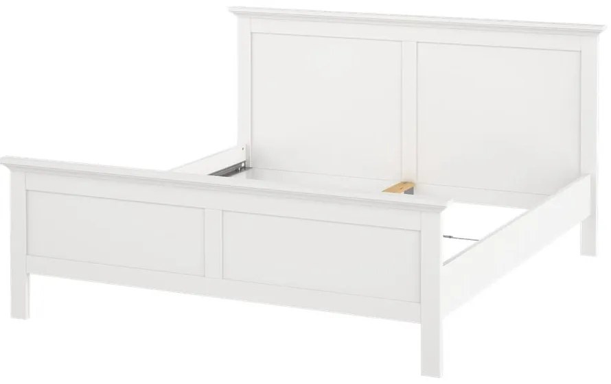 Бяло двойно легло 160x200 cm Paris – Tvilum