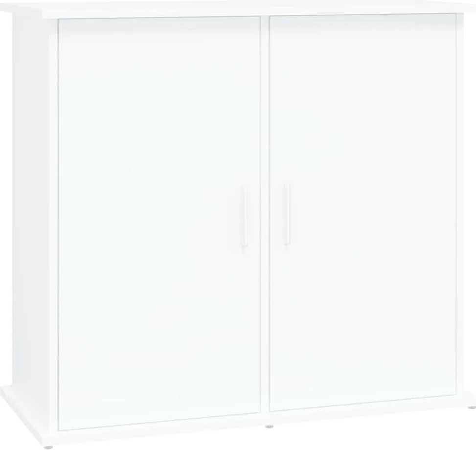 833623 vidaXL Поставка за аквариум, бяла, 81x36x73 см, инженерно дърво