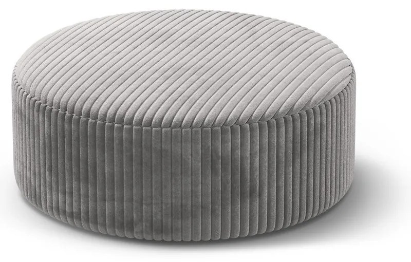 Светлосива табуретка от рипсено кадифе Dia – Micadoni