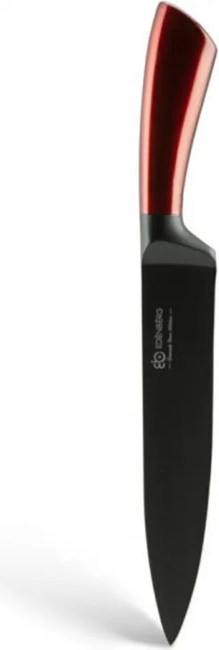 Комплект 5 бр ножове Edenberg EB-936, Карбонова стомана, Поставка, Червен