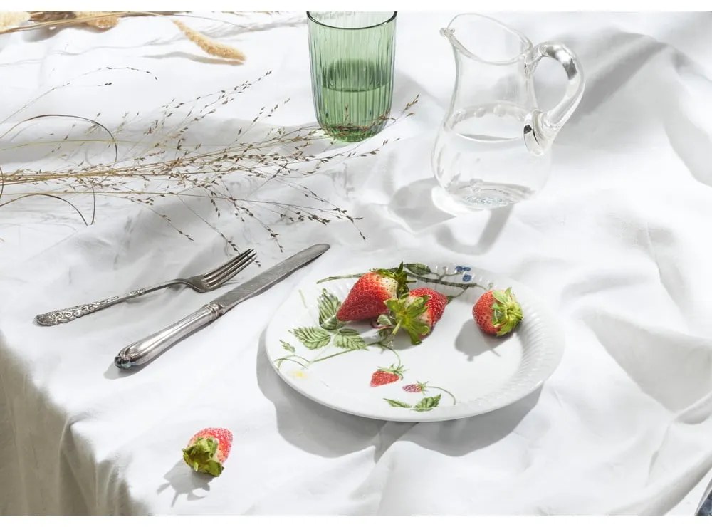 Бяла десертна порцеланова чиния ø 22 cm Hammershøi Summer – Kähler Design