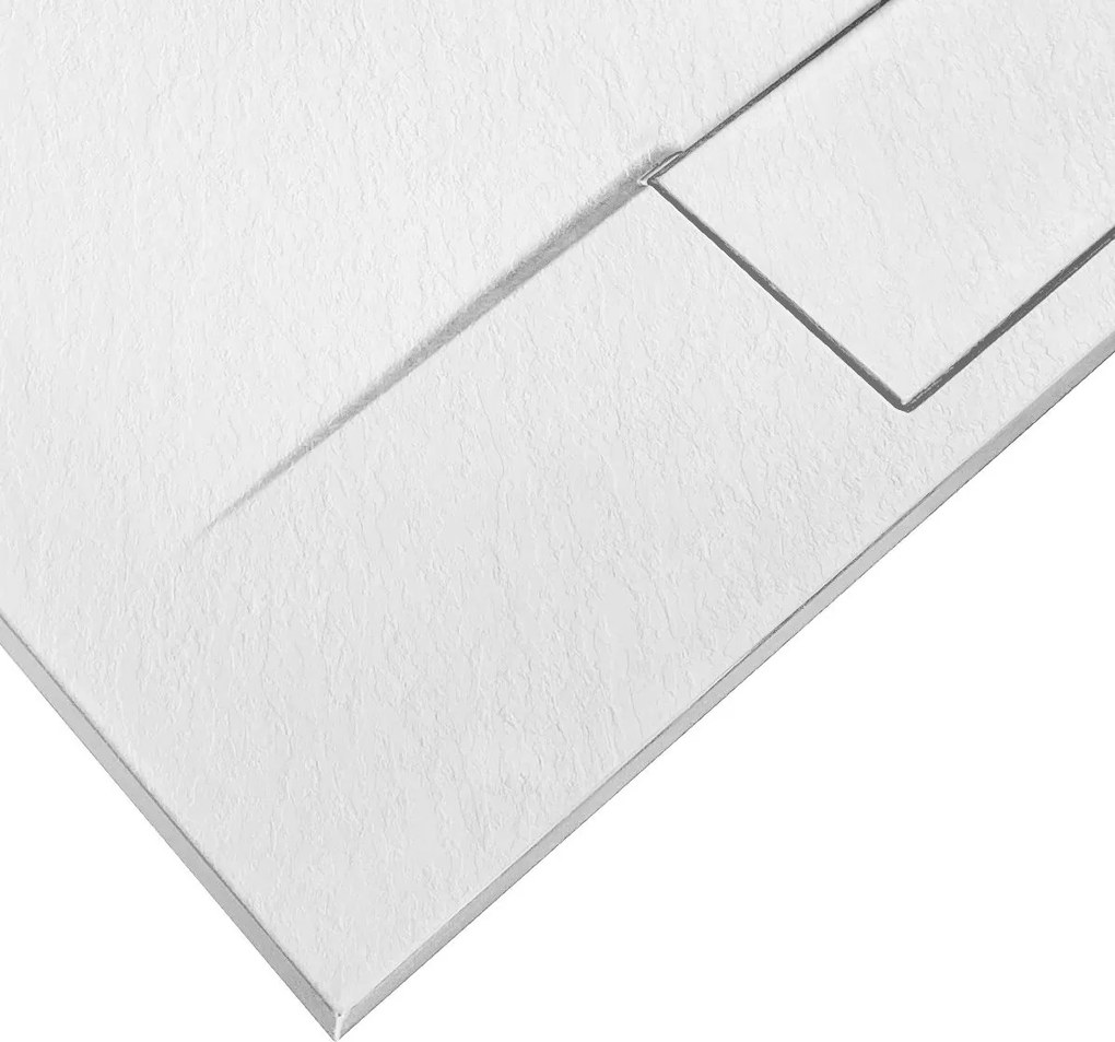 Корито за душ кабина Rea Bazalt White 80x100