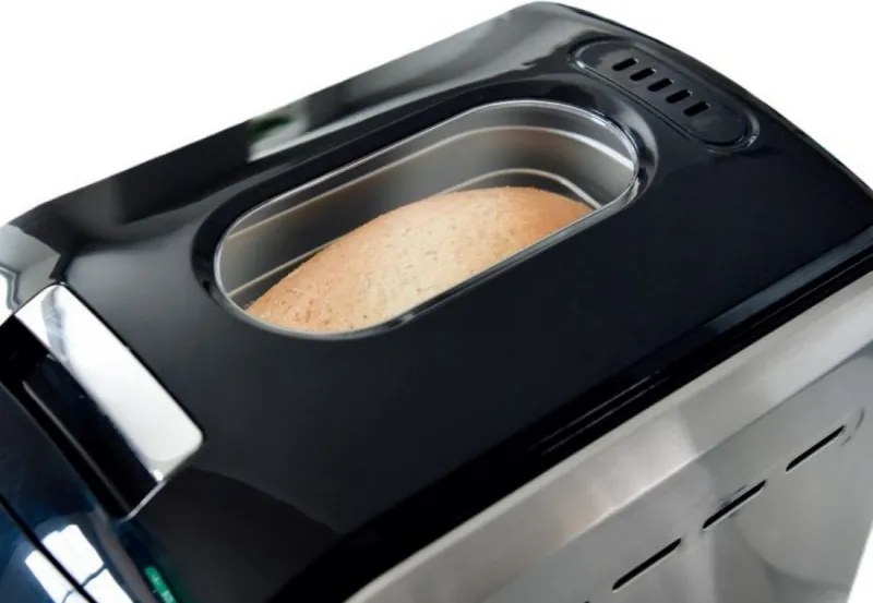 Втора ръка: Хлебопекарна Oliver Voltz OV51446A, 850W, 1500 гр, 12 програми, LCD дисплей, Таймер, Сребрист/черен