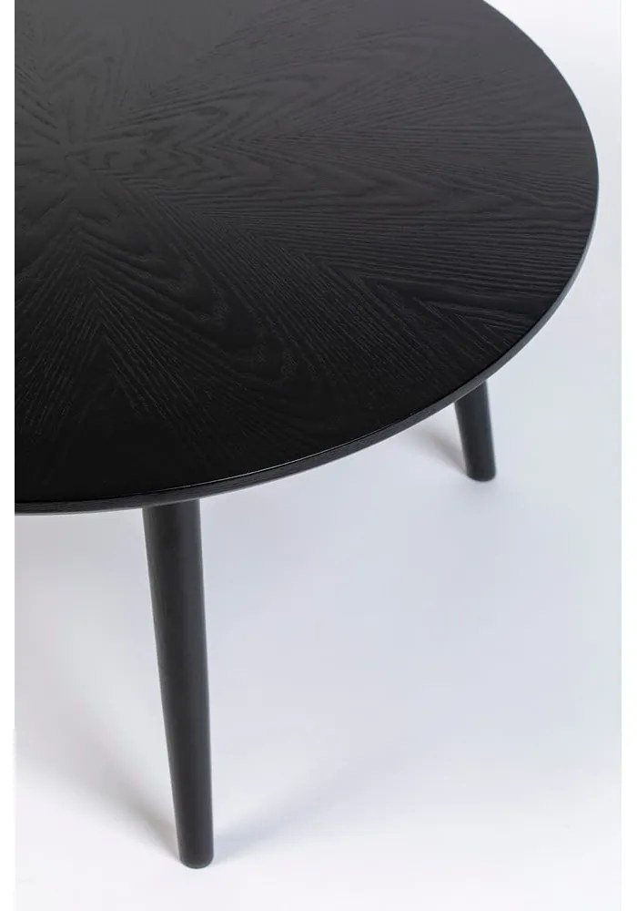 Кръгла маса за хранене с дъбов плот ø 120 cm Fabio - White Label