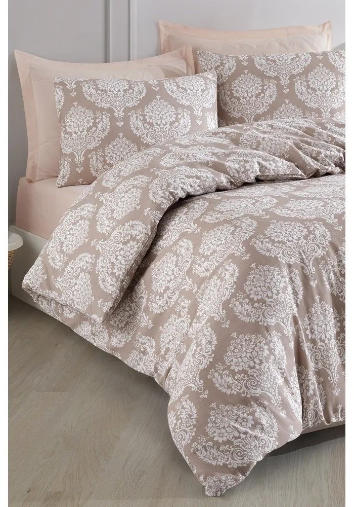 Кафяво двойно спално бельо 200x200 cm Post – Mijolnir