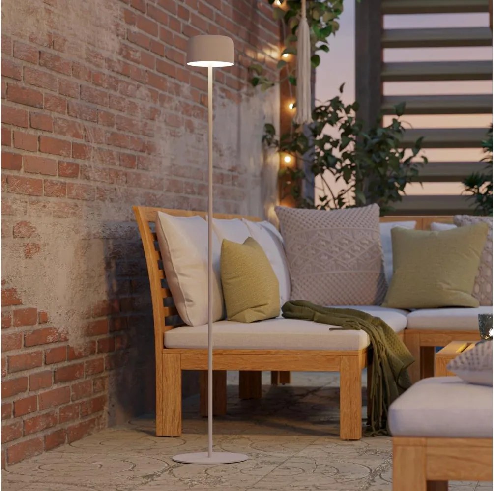 Eglo 901893 - LED соларна подова лампа ROCCANOVA LED/2,8W/3,7V IP44 бяла