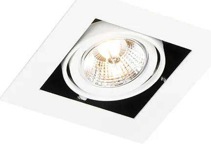 Комплект от 6 модерни вградени прожектора бели регулируеми - Oneon 70