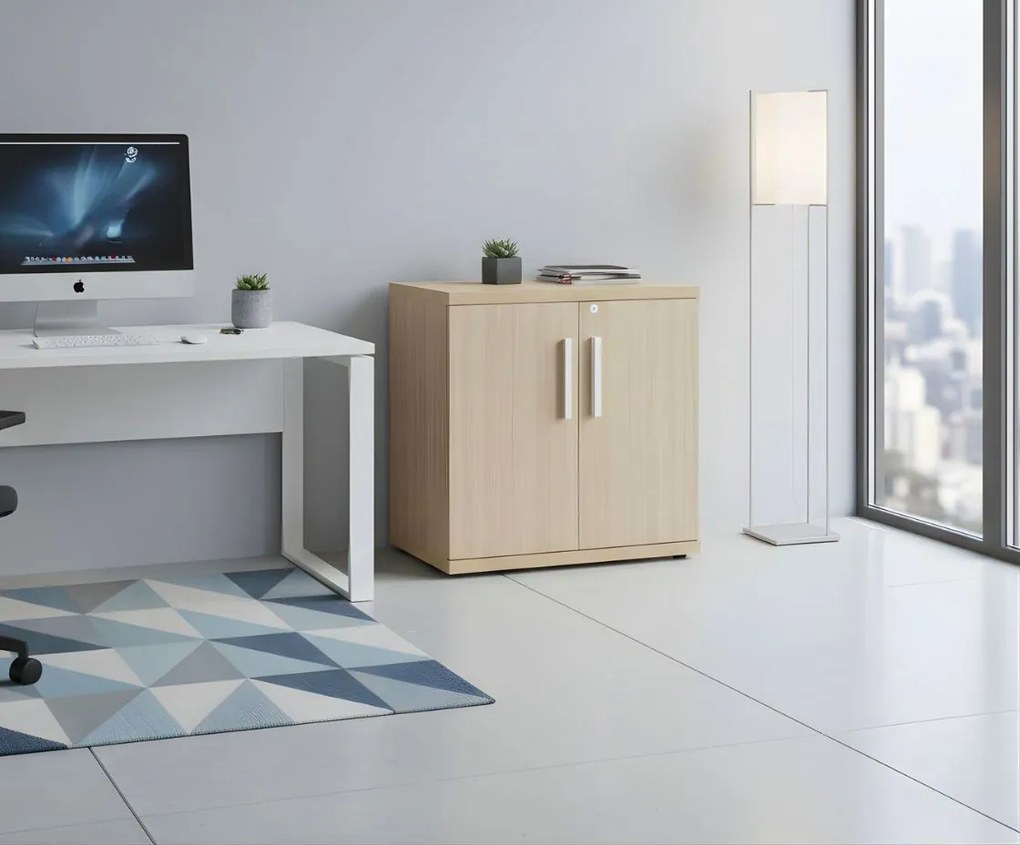 Гардероб за Бюро Marbrand low-Sonoma-Leuko