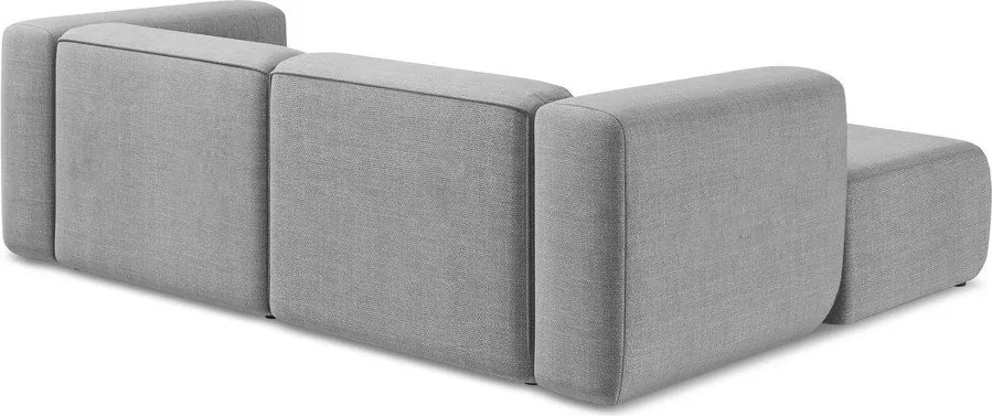 Светлосив ъглов диван (ляв ъгъл) Ekahi – Makamii