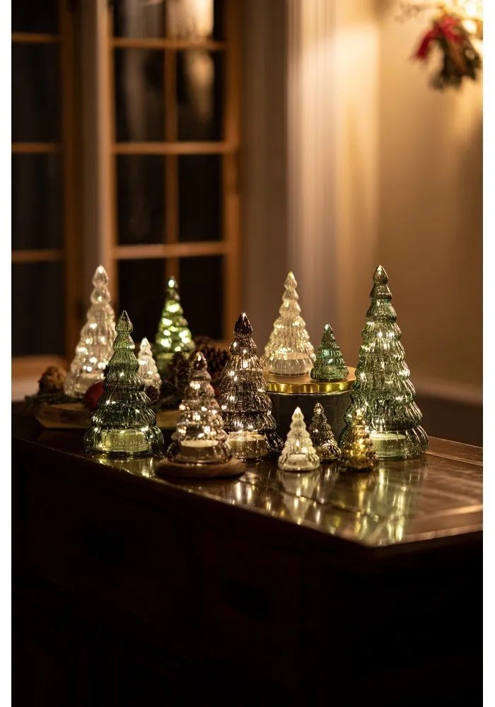 Зелена светлинна декорация ø 13 cm Lucy - Sirius