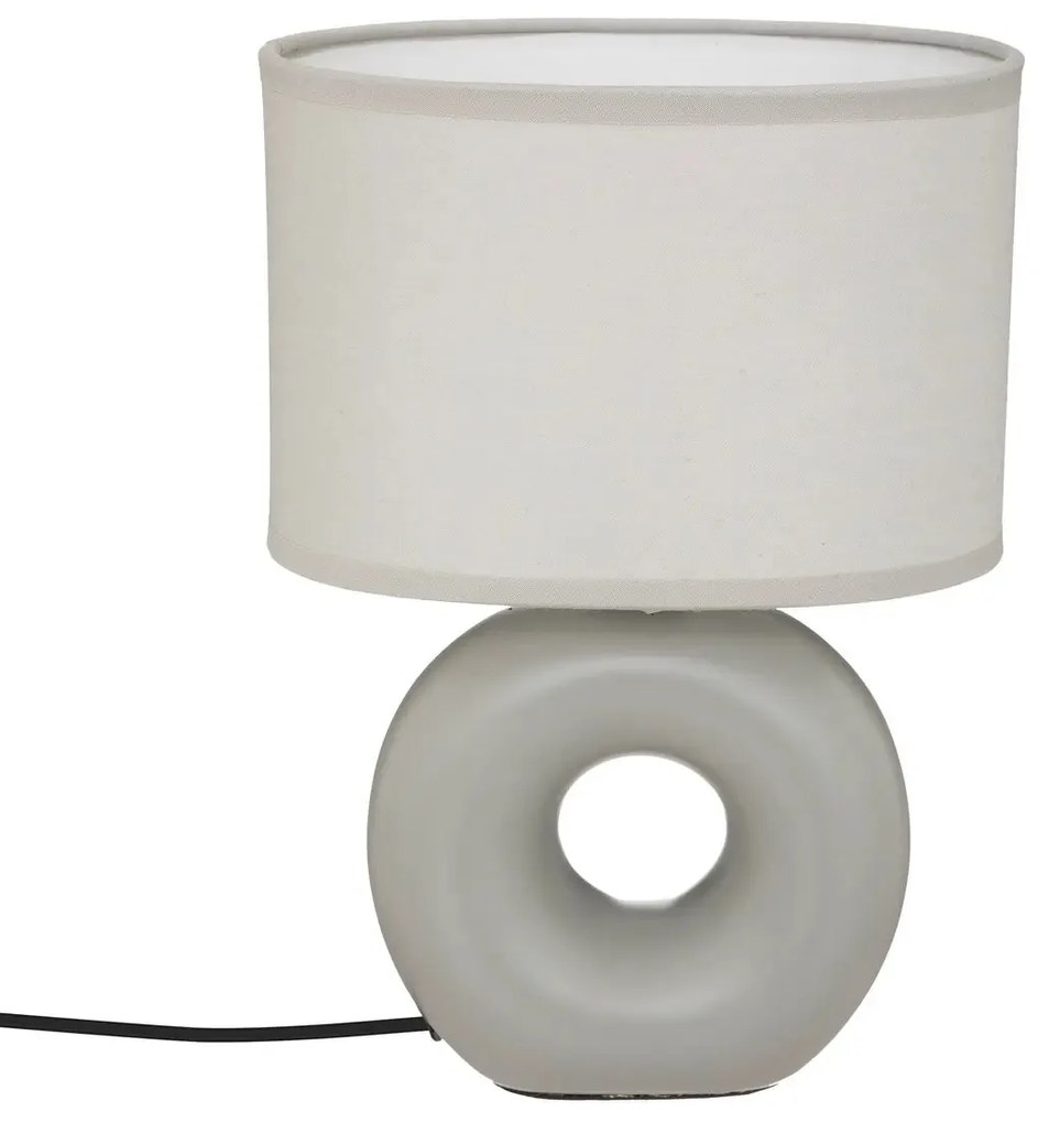 Нощна лампа atmosphera Baru, 25 cm, Керамика - Сив