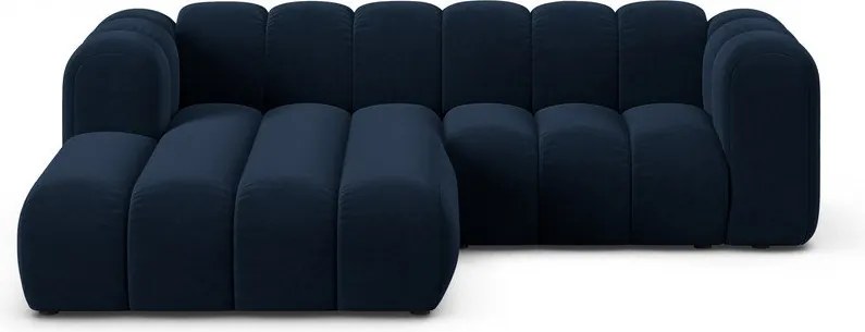 Тъмносин ъглов диван (ляв ъгъл) Lupine – Micadoni Home