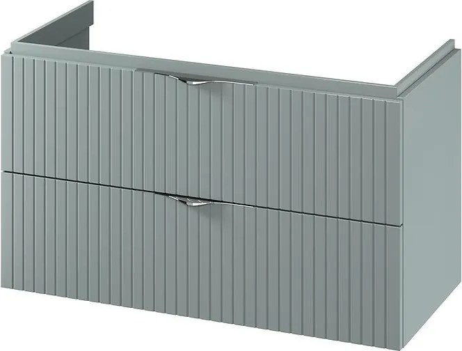 Cersanit S1015-012 - Подвесен шкаф под мивка за баня TIRSO 100x45 cm, цвят мента