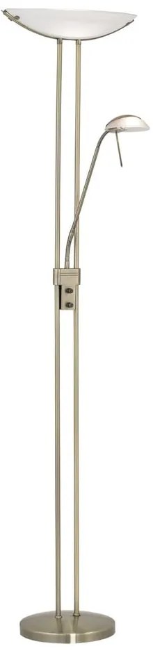 Подова лампа в бронзов цвят със стъклен абажур (височина 180 cm) BAYA – EGLO