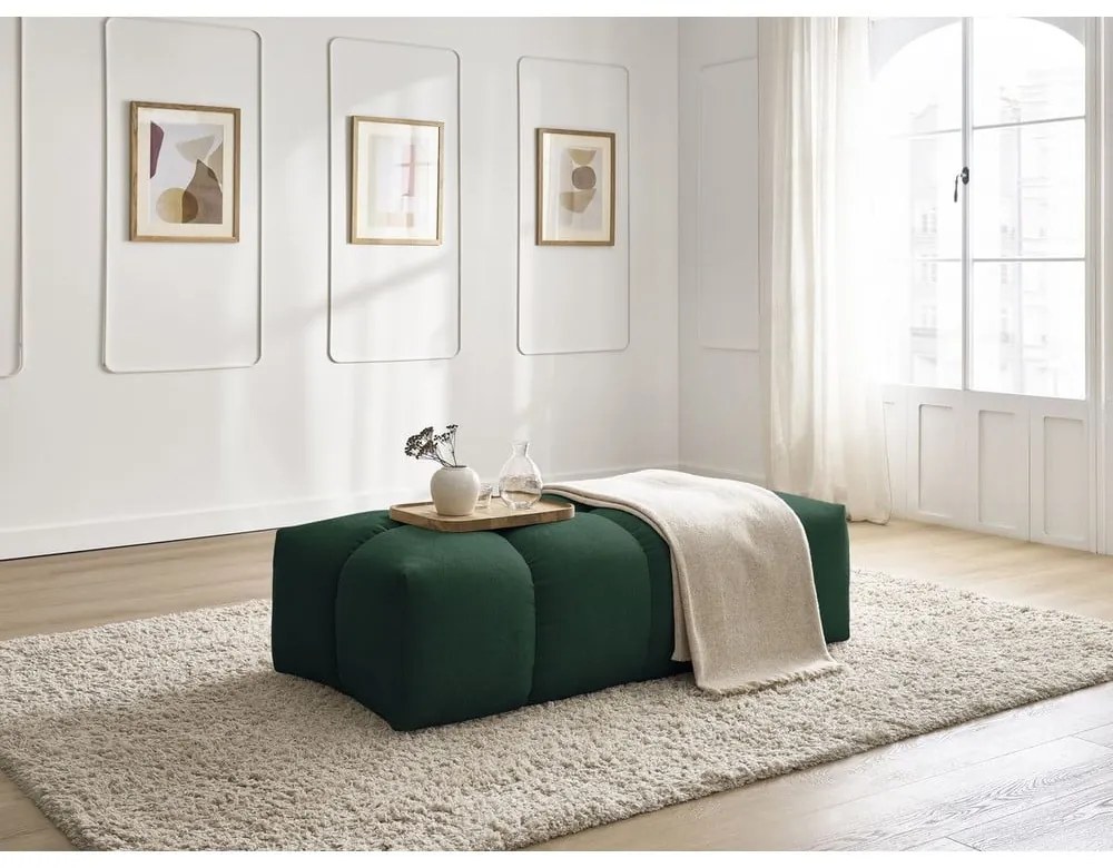 Зелена табуретка от прежда с примки от букле Everest – Bobochic Paris