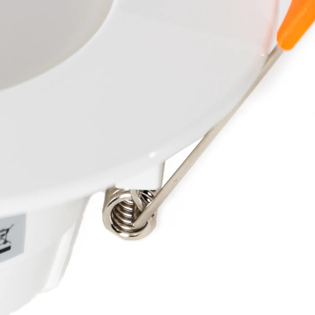 Комплект от 12 бели вградени спотове Вкл. LED Dim to Warm 7W IP65 - Blanca