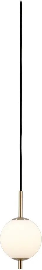 Метално LED висящо осветително тяло в месингов цвят със стъклен абажур ø 12 cm Audrey – UMAGE