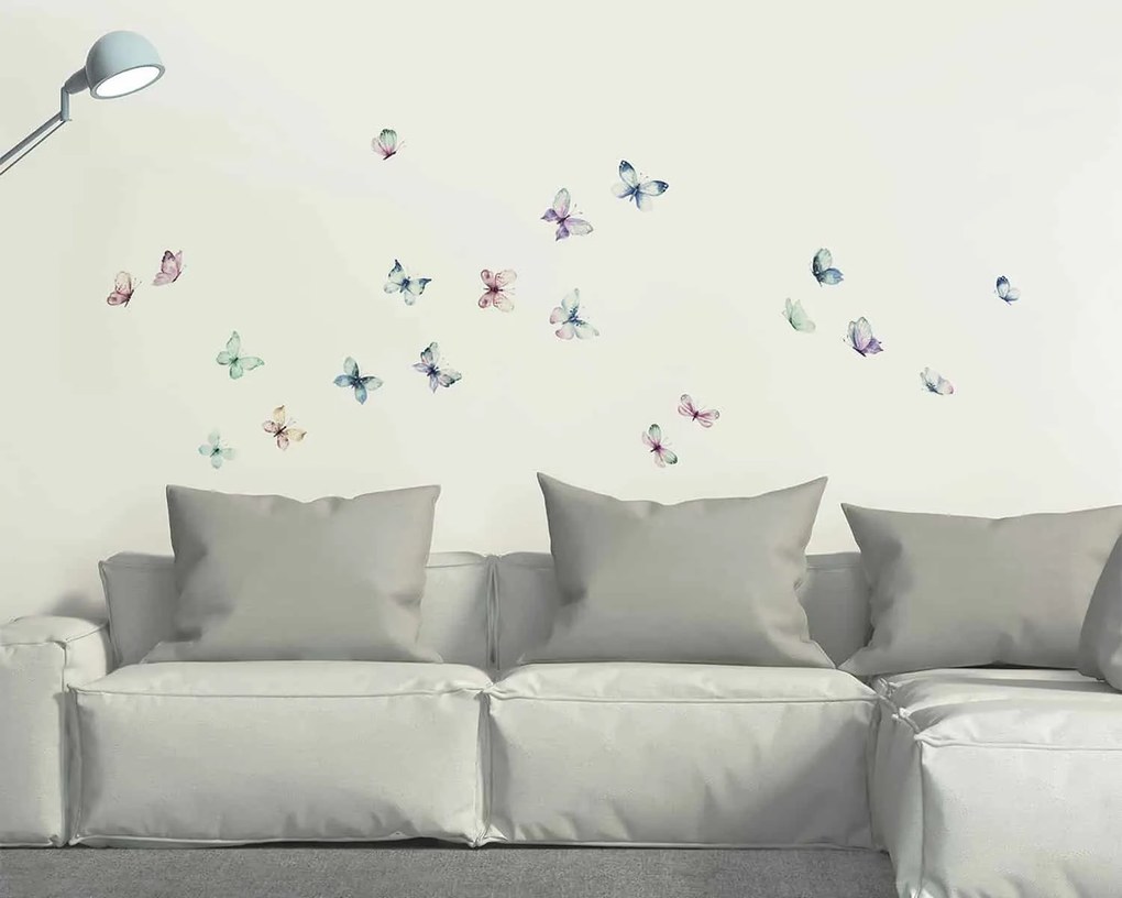 Декоративни стикери за стена Watercolour Butterflies Ango