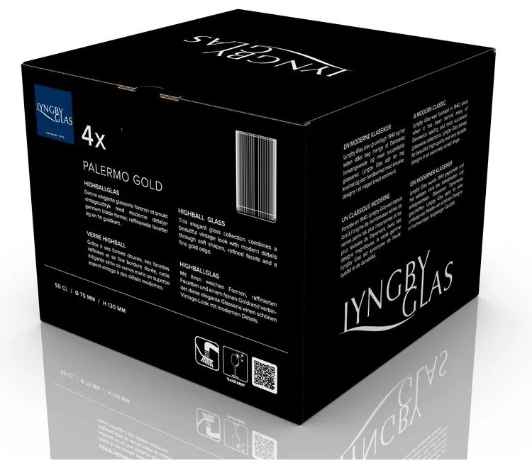 Стъклени чаши в комплект от 4 бр. 500 ml Palermo – Lyngby Glas