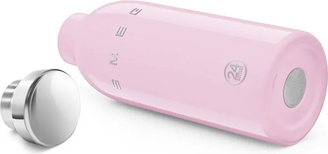 Термо бутилка SMEG Clima 50's Style WBF01PK, 500 мл, Херметично затваряне, Двустенна, Неръждаема стомана 18/8, Розов