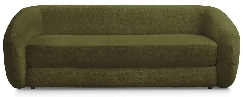 Зелен шенилов сгъваем диван 228 cm Neyo – Bobochic Paris