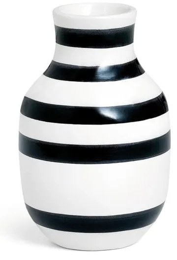Ваза от черно-бял фаянс, височина 12,5 cm Omaggio - Kähler Design