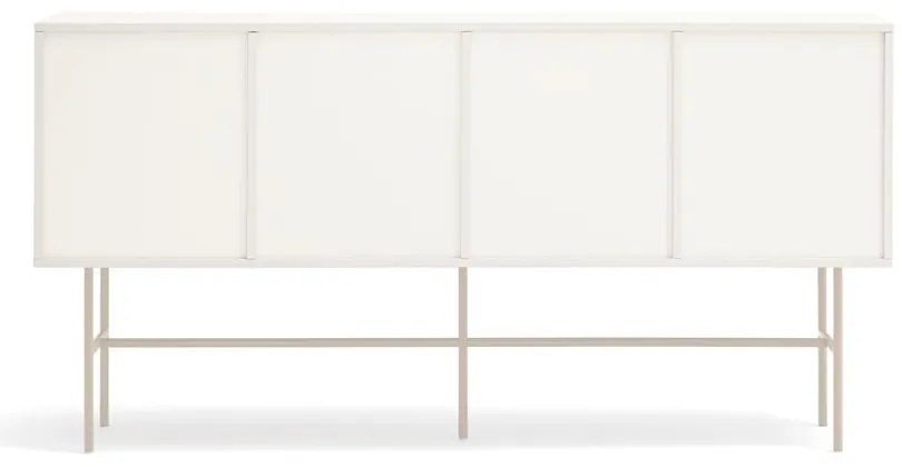 Нисък скрин с плъзгащи се врати в светлосиво и кремаво 180x91 cm Nube - Teulat