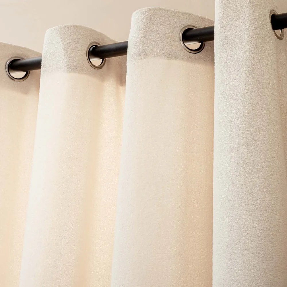 Кремаво перде от букле 140x260 cm Winona – douceur d'intérieur