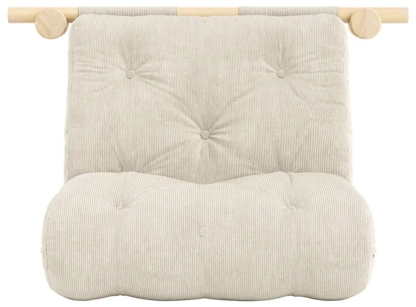 Кремаво кресло от рипсено кадифе Hooked – Karup Design