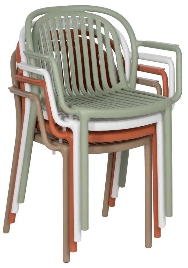 Теракотен пластмасов трапезен стол Alia – Ixia