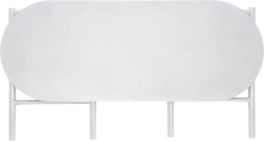 Светлосива градинска пейка метална Disc – Zone