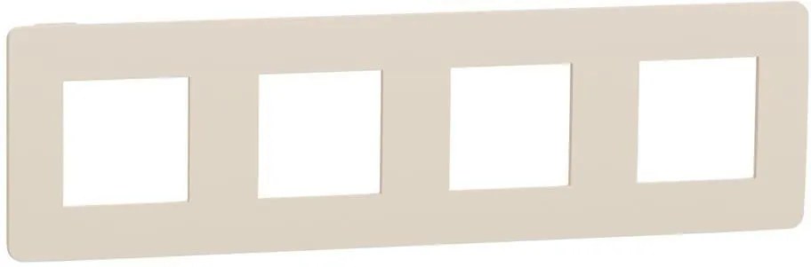 SE Лицева рамка 4х цвят Крем / Крем Unica Studio Color  /до изчерпване/ - NU280844